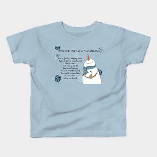 Advice from a Snowman Kids T-Shirt